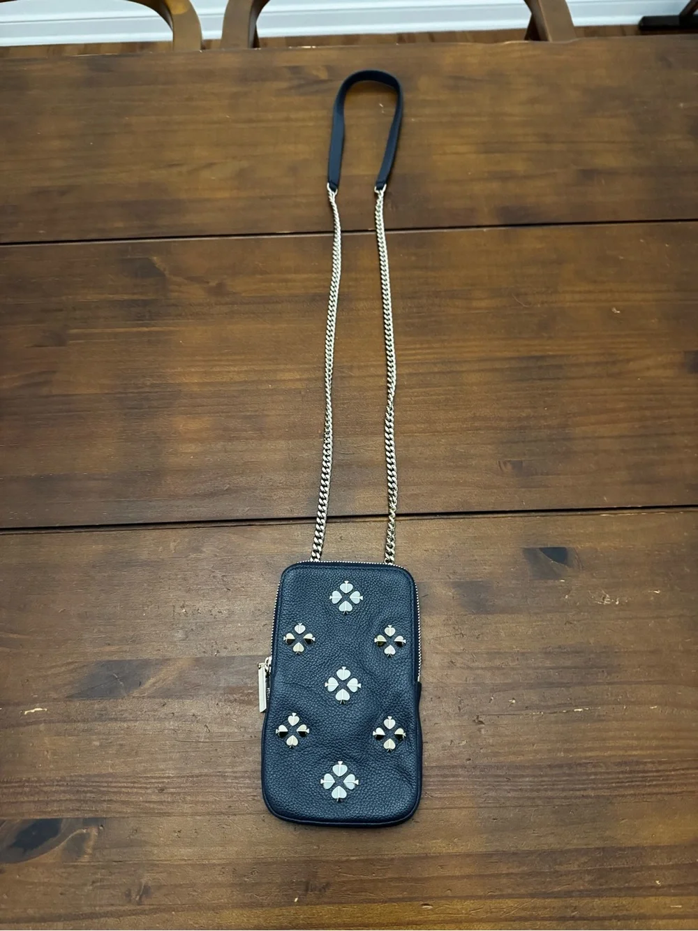 Kate Spade Black Studded Crossbody Phone Bag